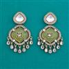 Indo Western Classic Earring with Mehndi Plating