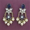 Indo Western Pearl Earring with Mehndi Plating