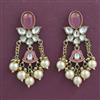 Indo Western Pearl Earring with Mehndi Plating