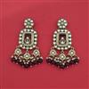 Indo Western Moti Earring With Mehndi Plating