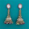 Indo Western Jhumki with Mehndi Plating