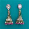 Indo Western Jhumki with Mehndi Plating