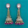 Indo Western Jhumki with Mehndi Plating