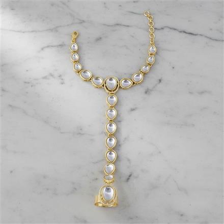 Indo Western Classic Hath Pan With Gold Plating