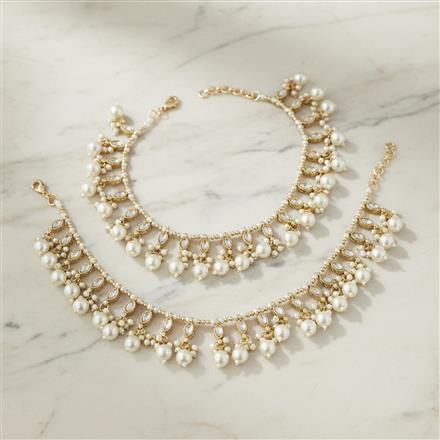 Indo Western Moti Payal With Gold Plating