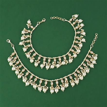 Indo Western Moti Payal With Gold Plating