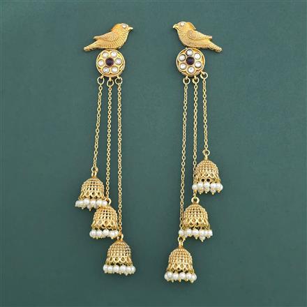 Indo Western Kashmiri Earring With Gold Plating