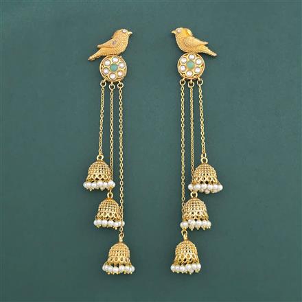 Indo Western Kashmiri Earring With Gold Plating