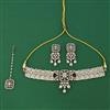 Indo Western Choker Necklace With Mehndi Plating