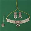 Indo Western Choker Necklace With Mehndi Plating