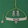 Indo Western Choker Necklace With Mehndi Plating