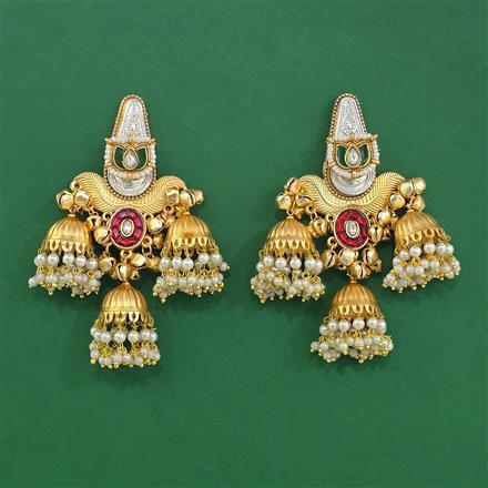 Indo Western Jhumki With Gold Plating