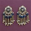 Indo Western Pearl Earring with Mehndi Plating