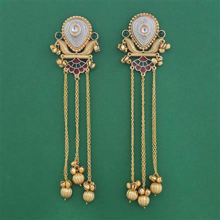 Indo Western Kashmiri Earring With Gold Plating