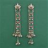 Indo Western Long Earring With Mehndi Plating