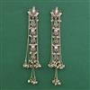 Indo Western Long Earring With Mehndi Plating