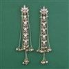 Indo Western Long Earring With Mehndi Plating