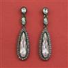 Indo Western Classic Earring With Black Plating