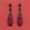 Indo Western Classic Earring With Black Plating