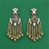Indo Western Classic Earring With Mehndi Plating