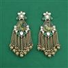 Indo Western Classic Earring With Mehndi Plating