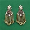 Indo Western Classic Earring With Mehndi Plating