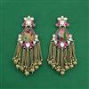 Indo Western Classic Earring With Mehndi Plating
