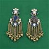 Indo Western Classic Earring With Mehndi Plating