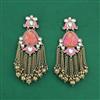 Indo Western Classic Earring With Mehndi Plating
