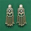 Indo Western Pearl Earring With Mehndi Plating