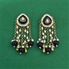 Indo Western Pearl Earring With Mehndi Plating