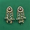 Indo Western Pearl Earring With Mehndi Plating