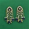 Indo Western Pearl Earring With Mehndi Plating