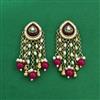 Indo Western Pearl Earring With Mehndi Plating