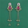 Indo Western Long Earring With Mehndi Plated