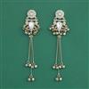 Indo Western Long Earring With Mehndi Plated