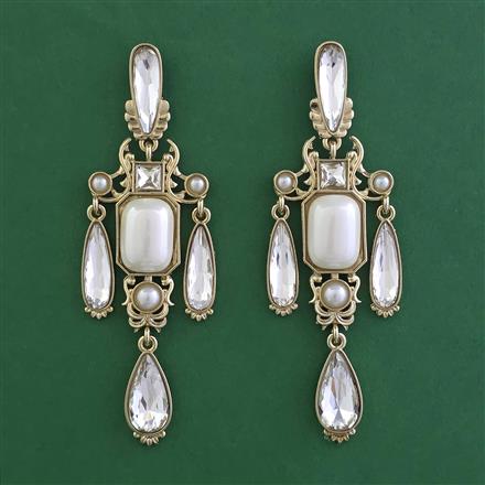 Indo Western Classic Earring with Mehndi Plating