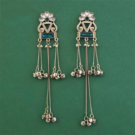 Indo Western Classic Earring with Mehndi Plating