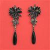 Indo Western Long Earring With Black Plating