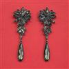 Indo Western Long Earring With Black Plating