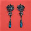 Indo Western Long Earring With Black Plating