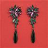 Indo Western Long Earring With Black Plating