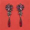 Indo Western Long Earring With Black Plating