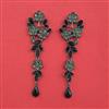 Indo Western Long Earring With Black Plating