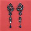 Indo Western Long Earring With Black Plating