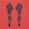 Indo Western Long Earring With Black Plating
