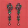 Indo Western Long Earring With Black Plating
