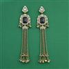 Indo Western Classic Earring With Mehndi Plating