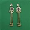 Indo Western Classic Earring With Mehndi Plating