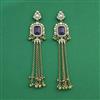 Indo Western Classic Earring With Mehndi Plating